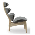 corona chair wood frame by poul volther