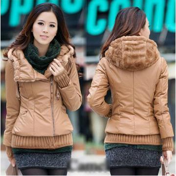 2013 New  Faux Fur Winter Women jacket