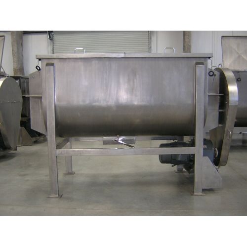 Serbuk plastik Horizontal Rotary Ribbon Mixer