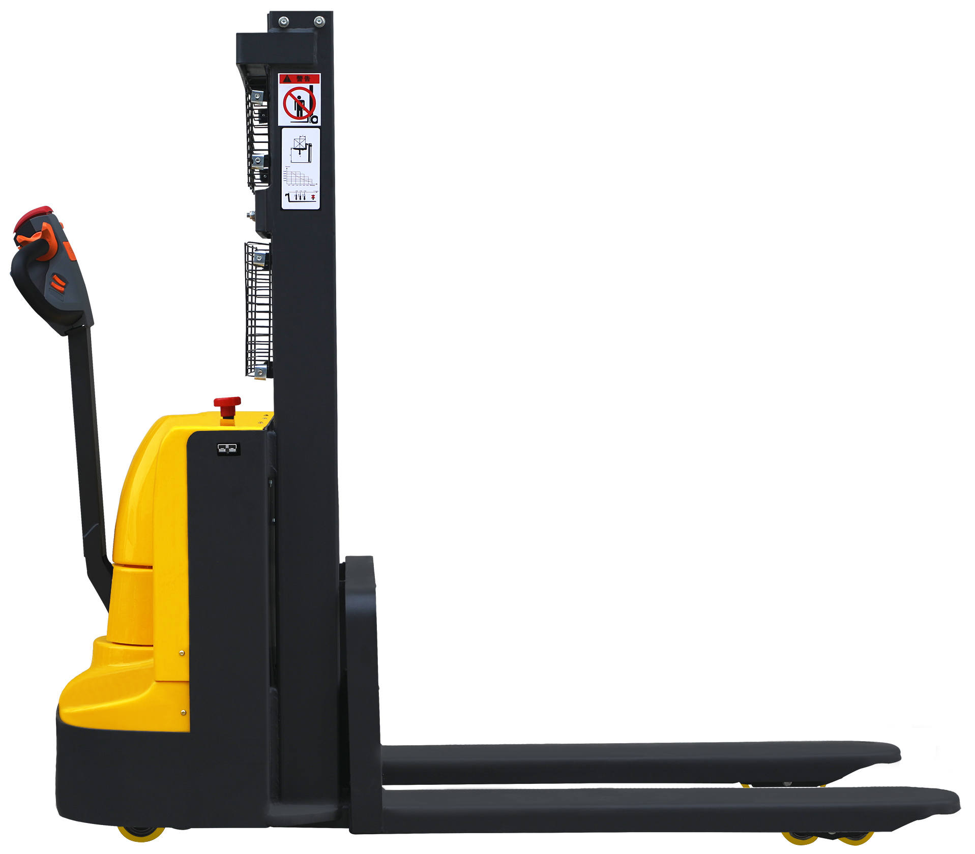 1.5T/1.6M electric self loading warehouse forklift