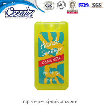 card spary hand sanitizer alcohol free