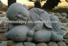 Sleeping Stone Little Monk Statue