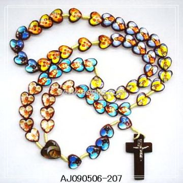 wood holy rosary