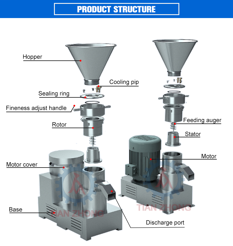 High productivity commercial peanut butter machine/tomato paste processing plant