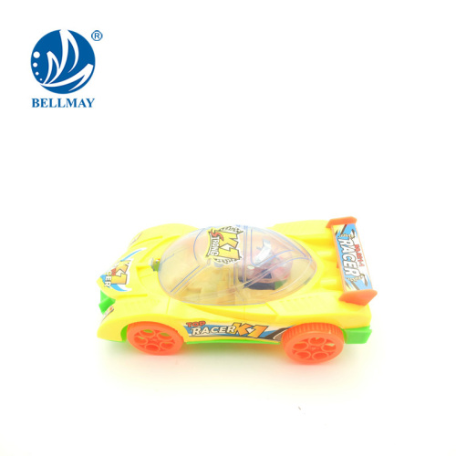 barn gåva tecknad belysning plast bil dra sträng leksaker för att spela