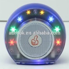 FM radio colorful rechargable led light speaker
