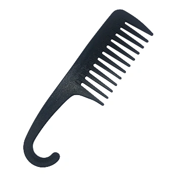 4 Colors Plastic Wide Tooth Comb with Hook