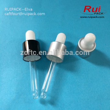 13mm aluminum glass dropper cap, cosmetic oil dropper, glass dropper cap