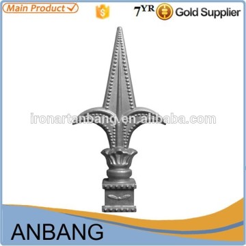 AB 2015 new decorative sand casting aluminum spear for fence