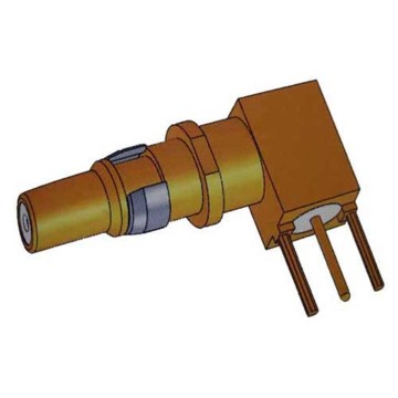 Ângulo reto macho de contato de sinal D-SUB coaxial