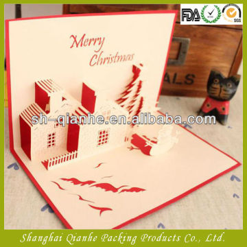 3d paper card OEM greeting card in China