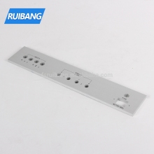 Brush finishing highlight aluminum amplifier front panel cnc machining audio faceplate
