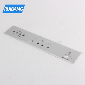 Brush finishing highlight aluminum amplifier front panel cnc machining audio faceplate