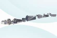 Steam Cooking Processing Line of snack pellets.