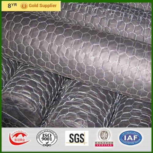 Animal netting, galvanised Hexagonal fence with wire mesh 50mm holes
