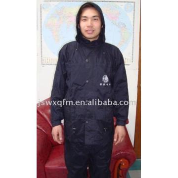 Polyester ribstop raincoat