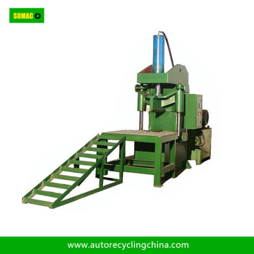 Hydraulic recycling waste truck tire cutter machine