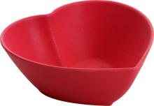 Bamboo fiber heart-shaped dishes sets and dinner bowl