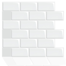 Oblong waterproof 3d mosaic tile peel and stick