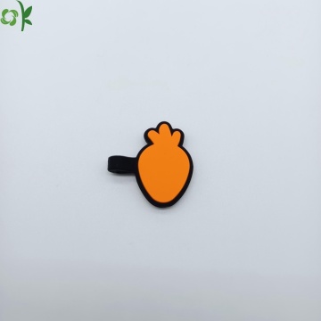 High Quality Carrot Silicone Pet Tag