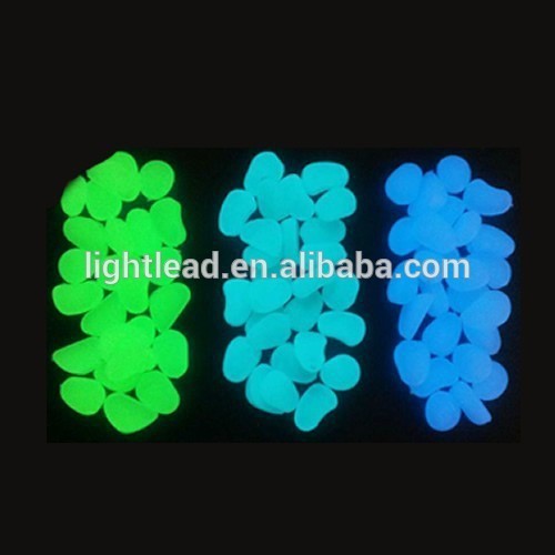 glow pebble glow stone glow plastic pebble for decoration