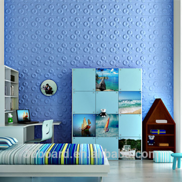 blue color paintable 3d paintable wall papar