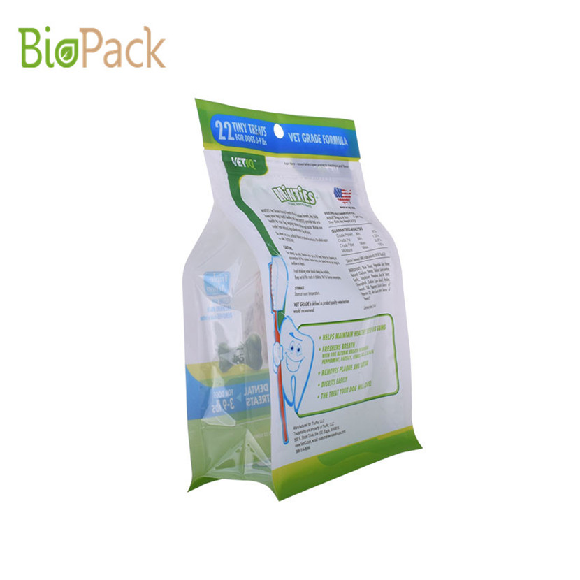 BioDedRadable Plastic Stand Up Pouch Pet Food Bag مع طباعة عصيدة