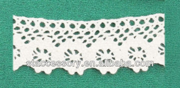 100 cotton lace fabric ,decorative lace trim