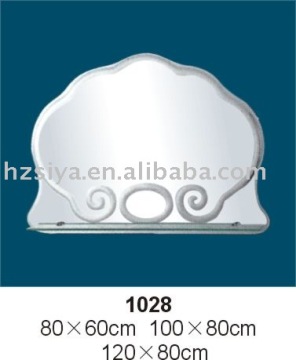 carved bathroom mirror