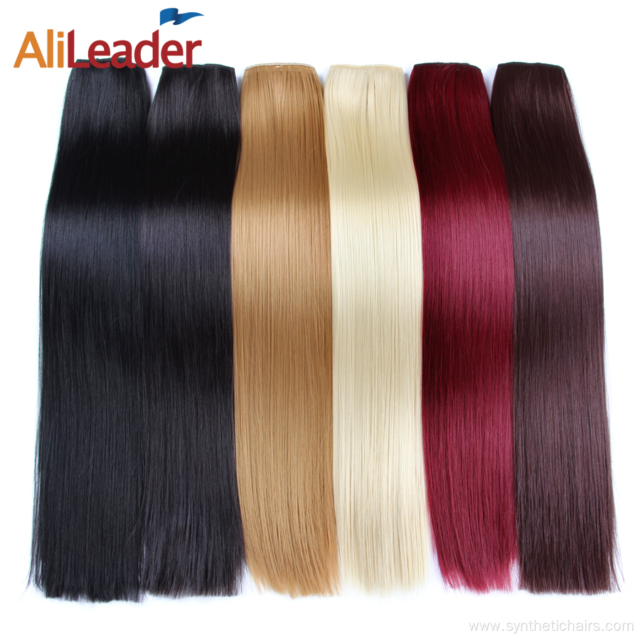 Colorful Curly 5-Clips In 20Inches Long Hair Extensions