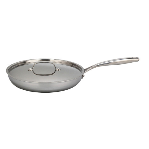 Stainless Steel Frying Pan with lid