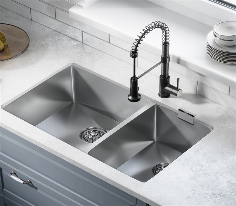 33 X 20 Dual Basin Undermount Kitchen Sink 3 Jpg
