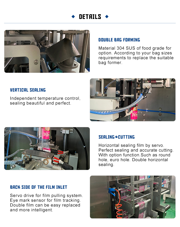 China Manufacturer Provide Almond Flour Coffee Powder Flour Milk Powder Pouch Packing Machine Price With PLC Control
