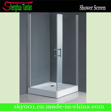 Low Tray Square Tempered Glass Shower Cubicle (TL-514)