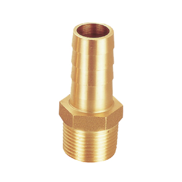 Brass straight garden hose fitting