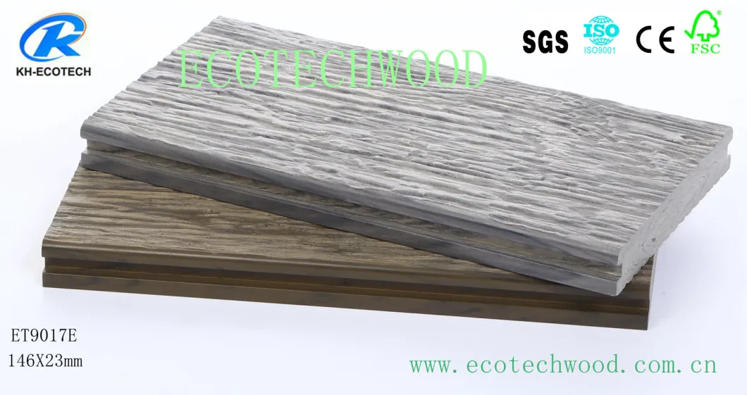 Premium Embossed WPC Decking with Fsc, Ce, ISO9001, ISO14001