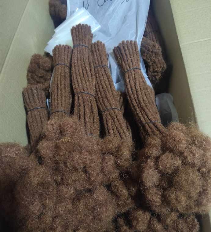 Drop shipping 100% soft natural afro kinky human hair permanent loc extension virgin mongolian human hair crochet dreadlock