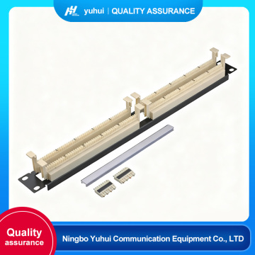 100-to-110 IDC block patch panel