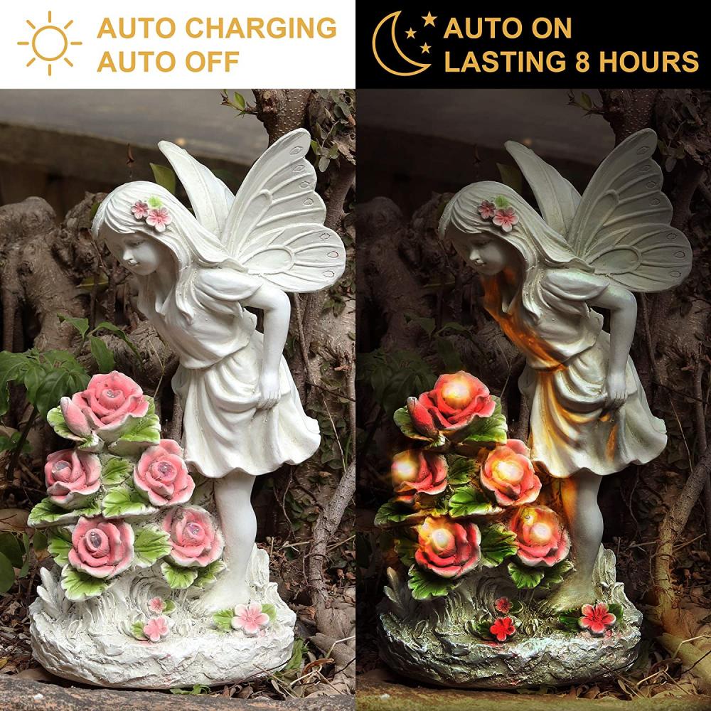 Garden Figurines Angel Garden Statue Outdoor Decor