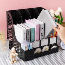 Shantou Factory Direct Sales Plastic Magazine File Rack - Multi Color File Holder & Magazine Organizer
