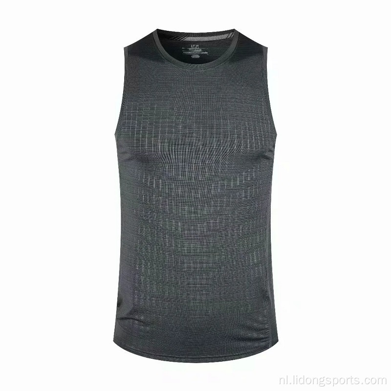 Aangepaste printen Sport Heren Summer Gym Vest