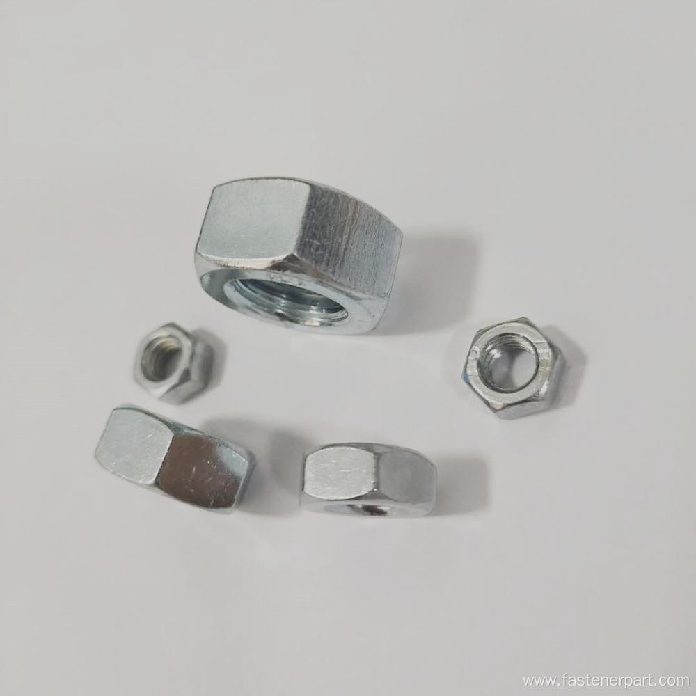 Hexagonal Block Thin Nuts With Nylon Insert