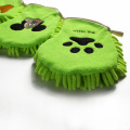 Custom embroidery microfiber pet cleaning mitts