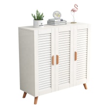 Nordic Style Storage Cabinets with White Shutter Doors