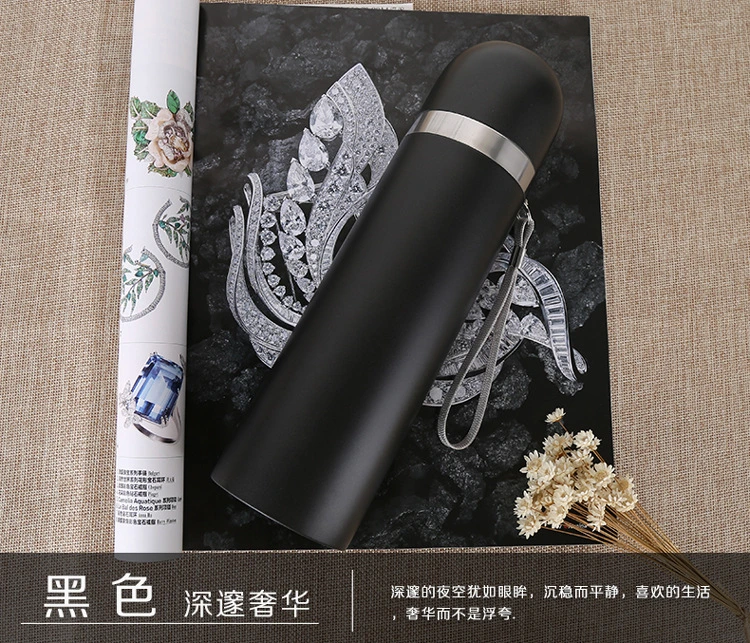 Custom Logo Cartoon Vacuum Flask Stainless Steel Water Bottle