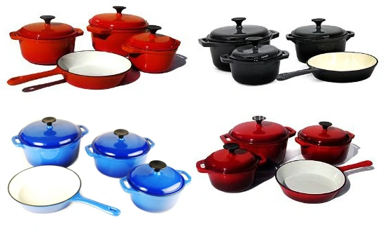 4PCS Cast Iron Cooker Enamel Nonstick China Supplier