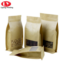 Customized Packaging Kraft Food Bags With Window