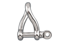 Dee Shackle Twisted 316 Stainless Steel
