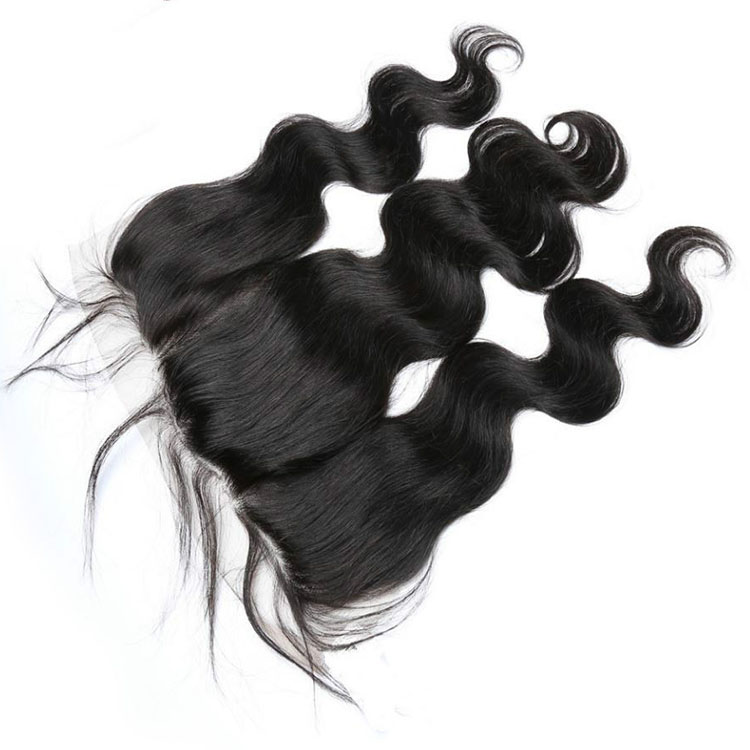 13x4 Lace Frontal Body Wave Closure 100% Peruvian Remy Hair Ear To Ear Natural Hairline With Baby Hair