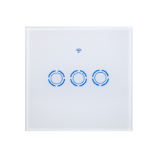 Touch Screen Lighting Smart Home Light Switch Wireless Shutter Switch Wifi Smart Touch Panel Dimmer Light Switch